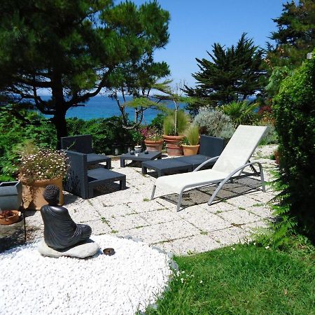 Beautiful 4 Family Villa Overlooking The Beach Locquirec Exterior foto