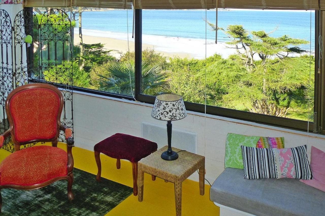Beautiful 4 Family Villa Overlooking The Beach Locquirec Exterior foto
